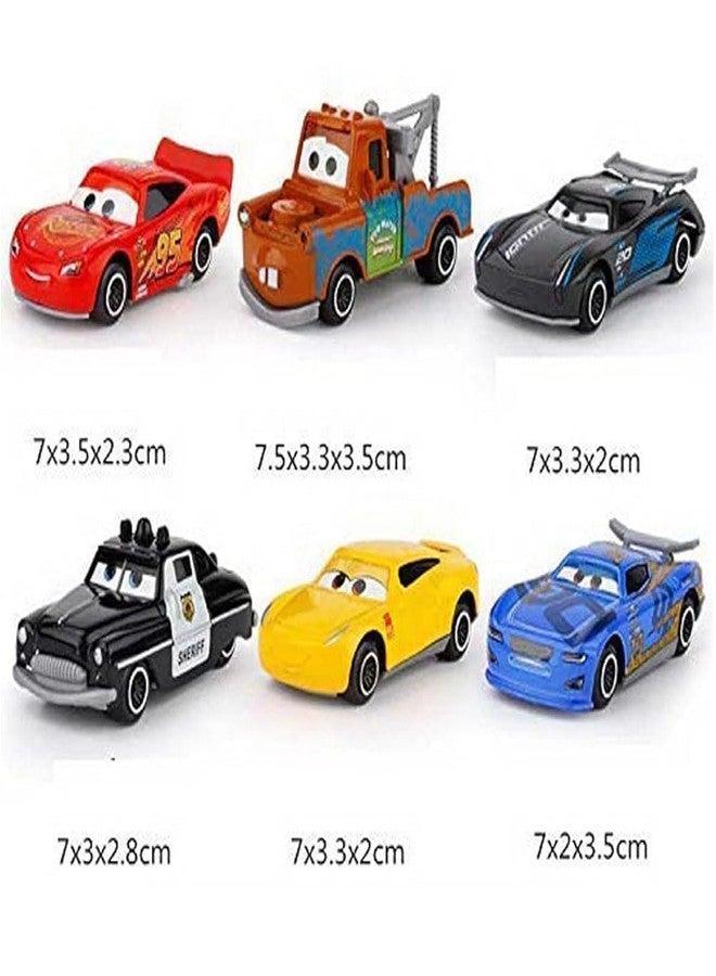 Sky Tech® Mini Metal Die Cast Car Set of-6 Toy Vehicle Play Set Free Wheel High Speed Unbreakable for Kids, Small Racing Car for Exciting Playtime Adventures, Movie Vehicles for Kids - Image 5